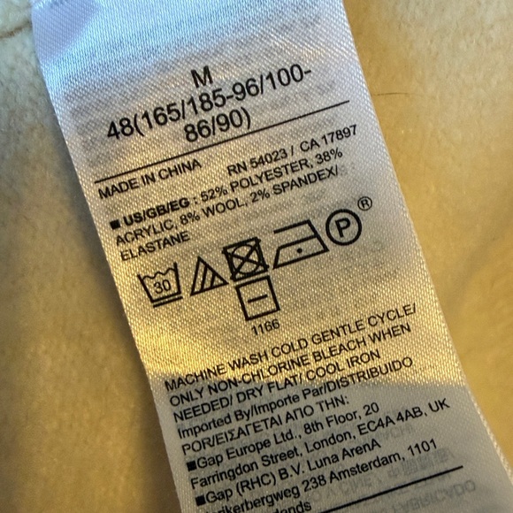 Gap Smiley Recycled Sweater Wool Blend Unisex  Size Medium - Picture 6 of 9